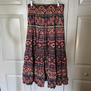 vintage roper skirt  size M western maxi skirt  midi indie cottagecore y2k